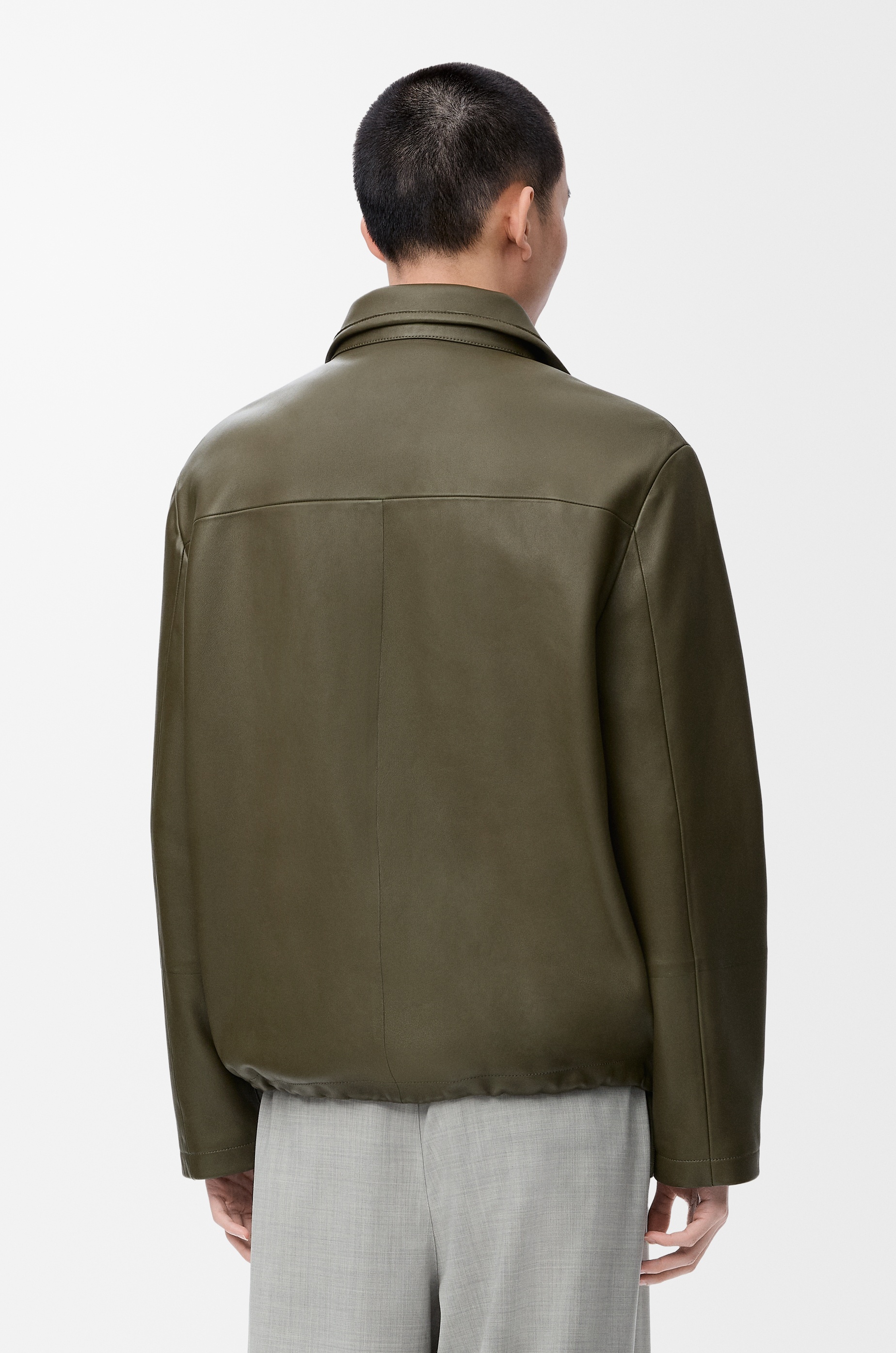 Zip-up jacket in nappa lambskin - 4
