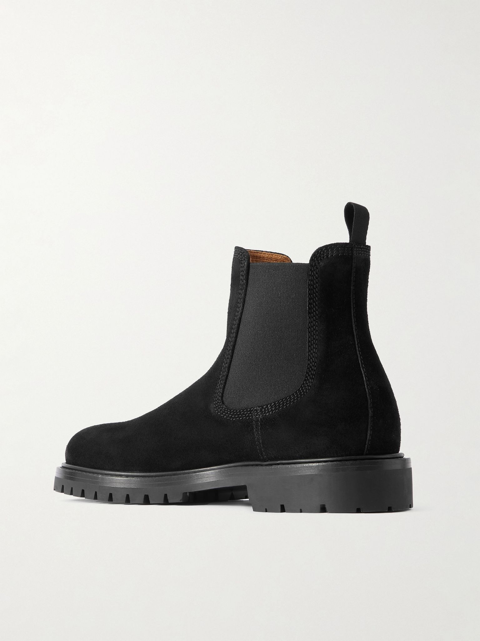Boss 004 Suede Chelsea Boots Black - 4