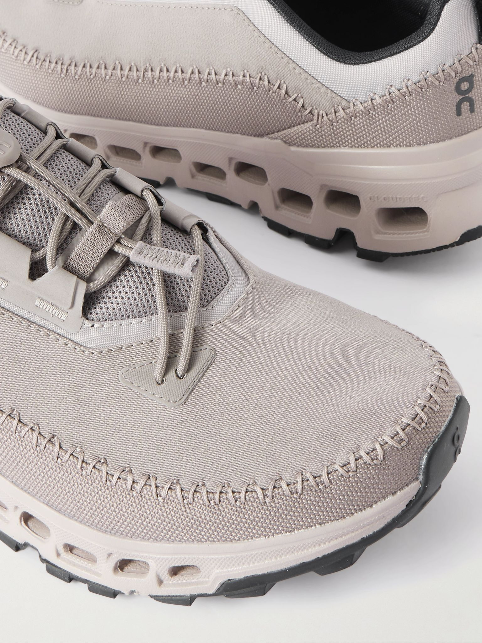 Cloudaway 2 Canvas-Trimmed Twill and Mesh Sneakers Gray - 5