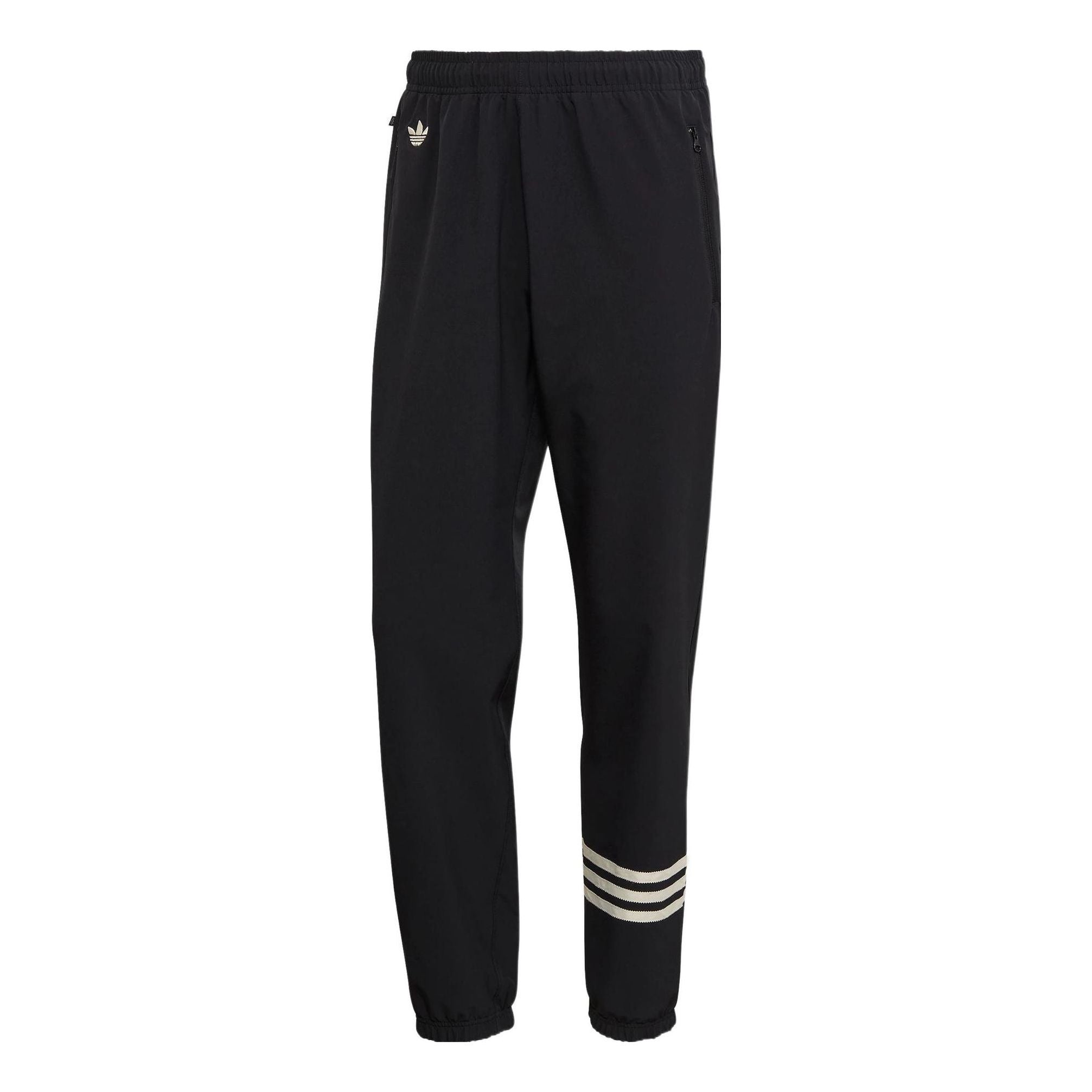 Men's adidas originals New C Tp Logo Embroidered Pants Classic Sports Pants/Trousers/Joggers Black H - 1