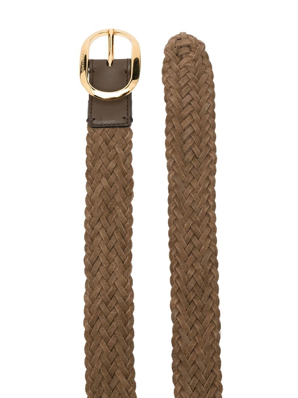 woven leather belt - 2