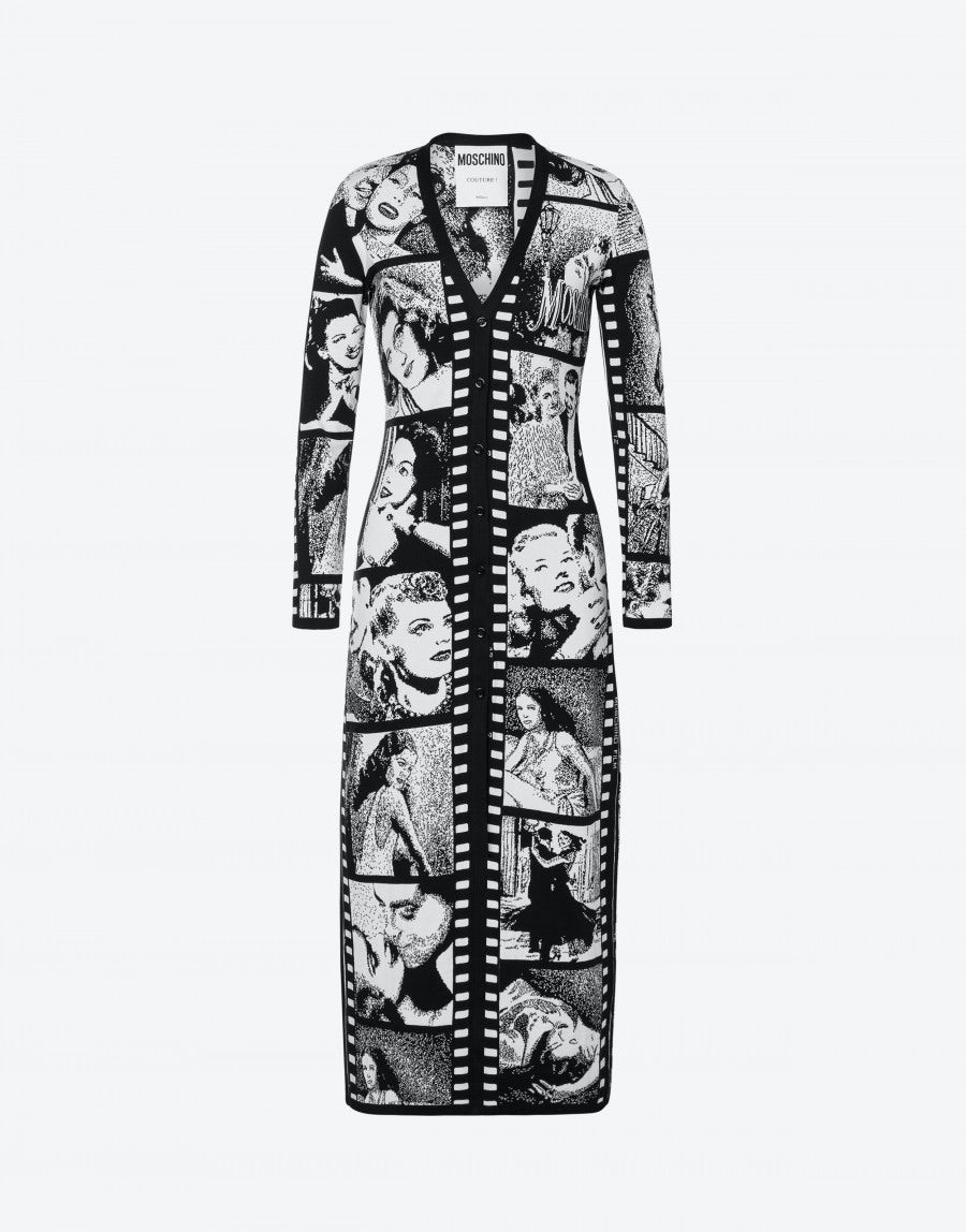 FIMSTRIPS COTTON LONG CARDIGAN - 1