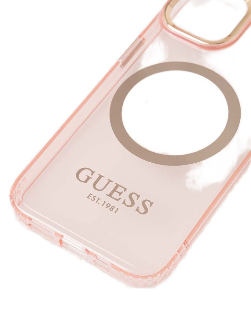 GUESS USA logo-print translucent iPhone case outlook