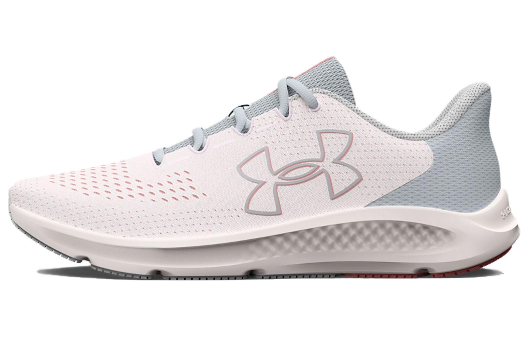 (WMNS) Under Armour Charged Pursuit 3 'Big Logo - White Pink Fizz' 3026523-101 - 2