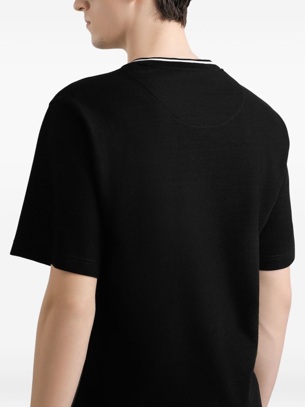 logo-embroidered cotton t-shirt - 5