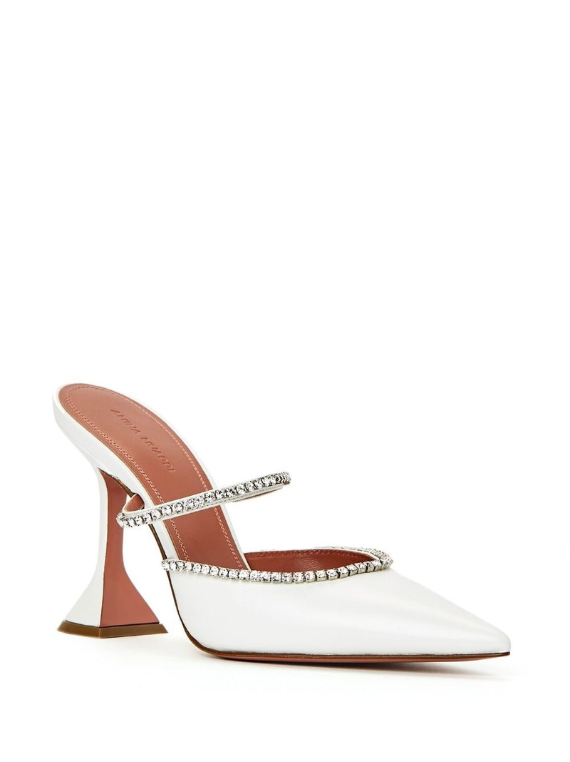Amina Muaddi Gilda crystal-embellished 95mm mules outlook