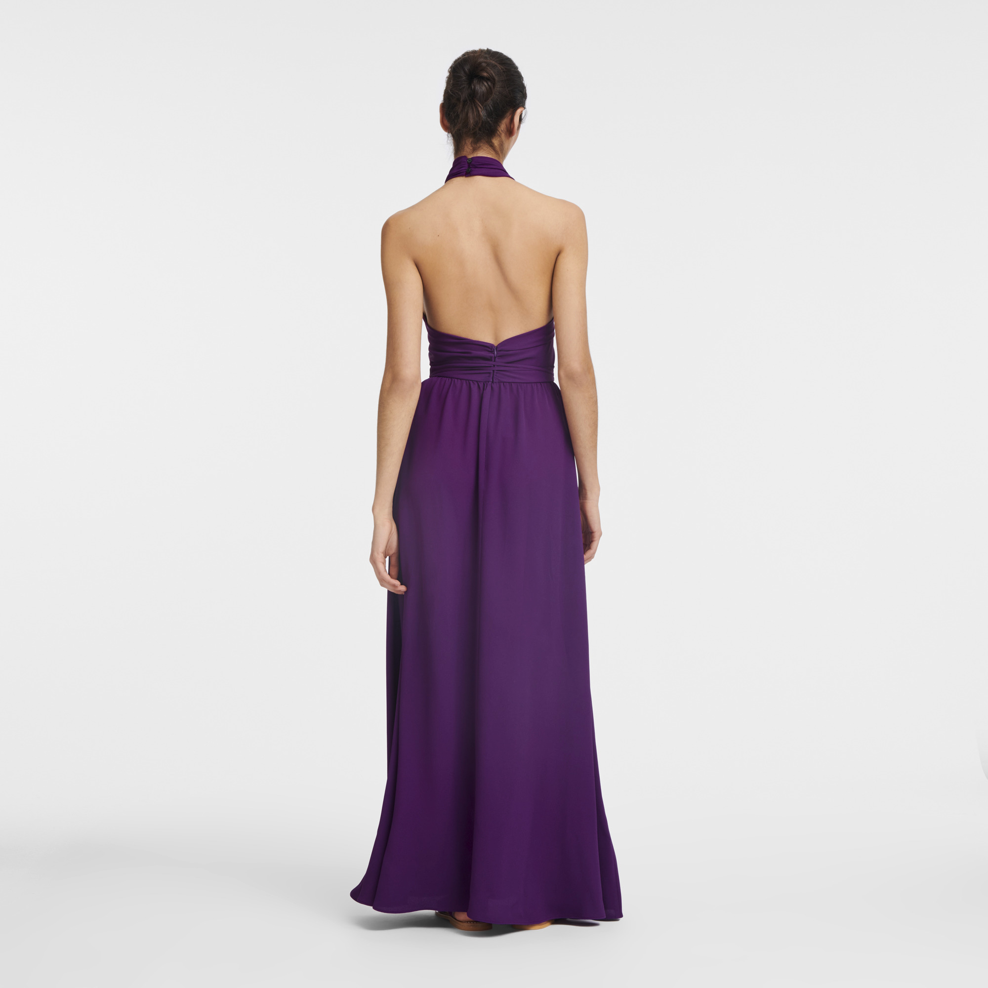Long dress Violet - Crepe - 3