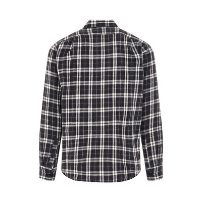 doublet Check Shirt with a Spider in Black outlook