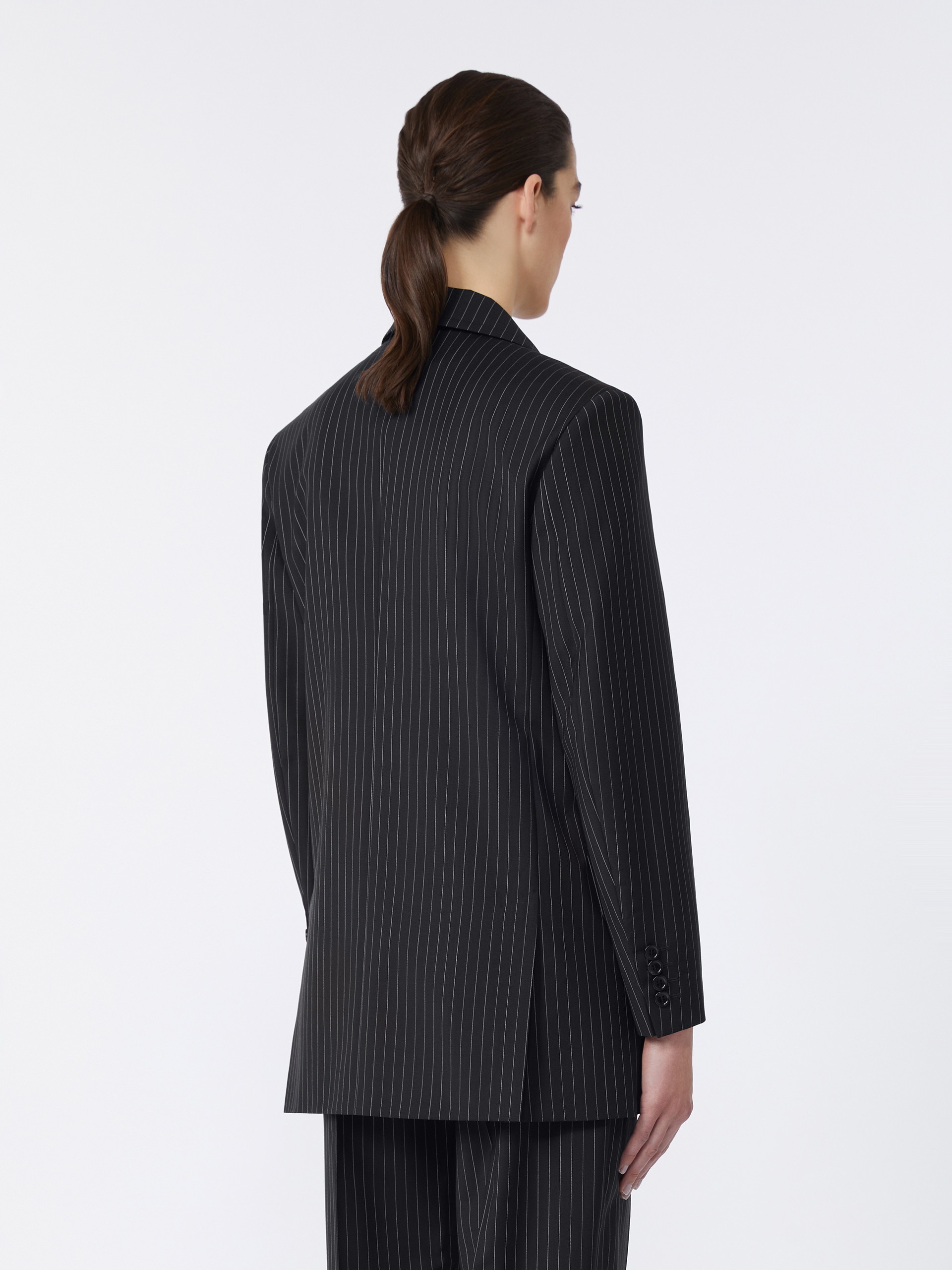 MATTIA Double-breasted pinstripe wool blazer - 4