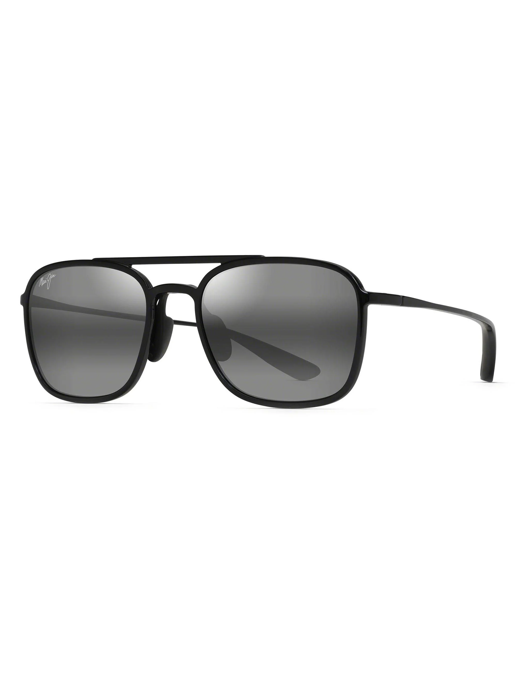 Men's Keokea 55MM Square Sunglasses - Black Grey - 1