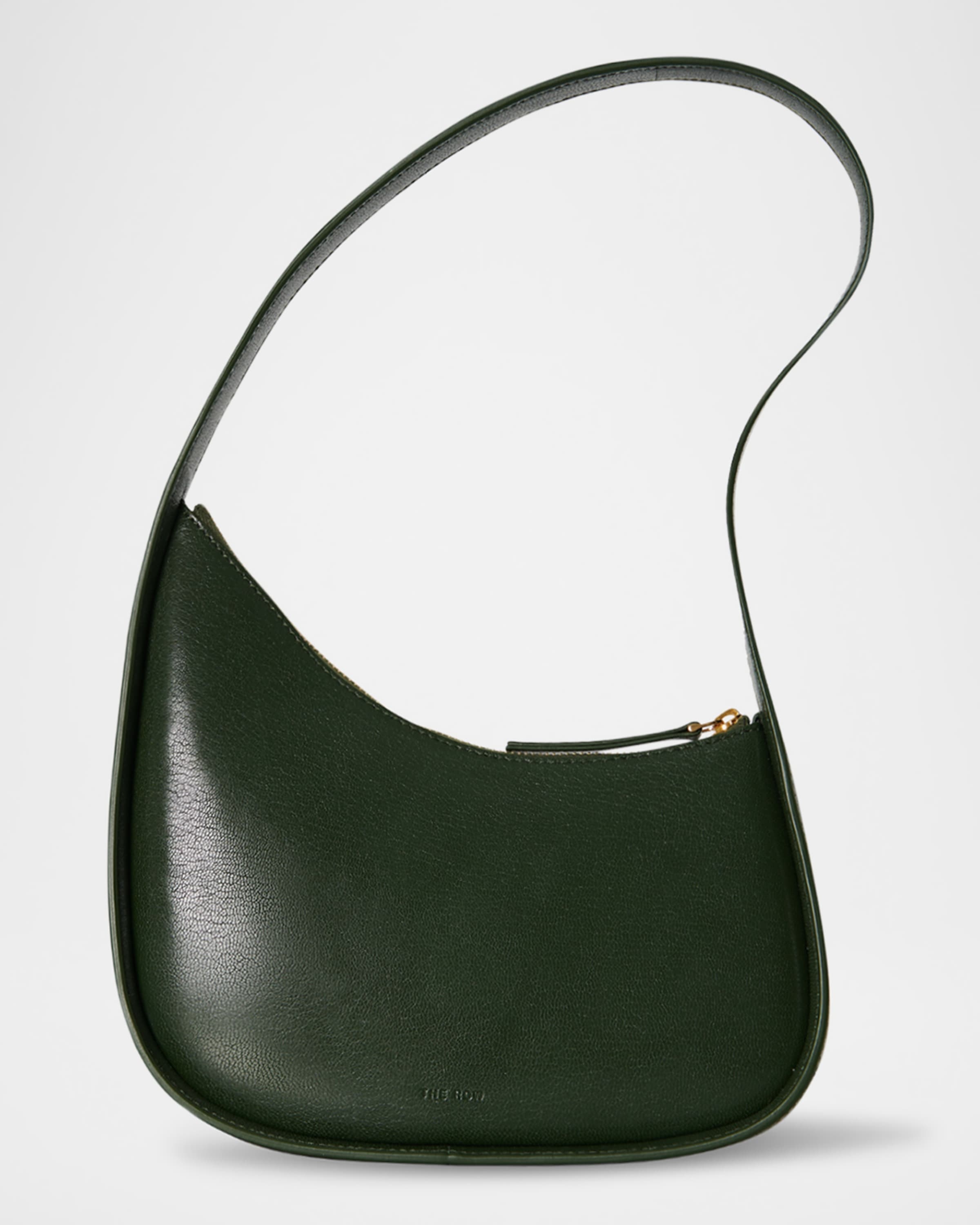 Half Moon Shoulder Bag in Shiny Kid Leather - 1