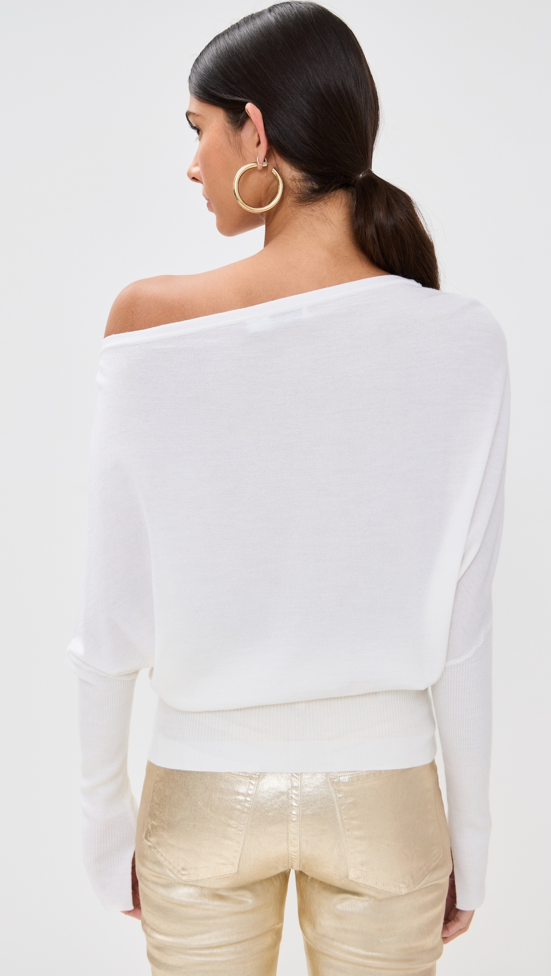 Lavina Draped Off Shoulder Sweater - 2
