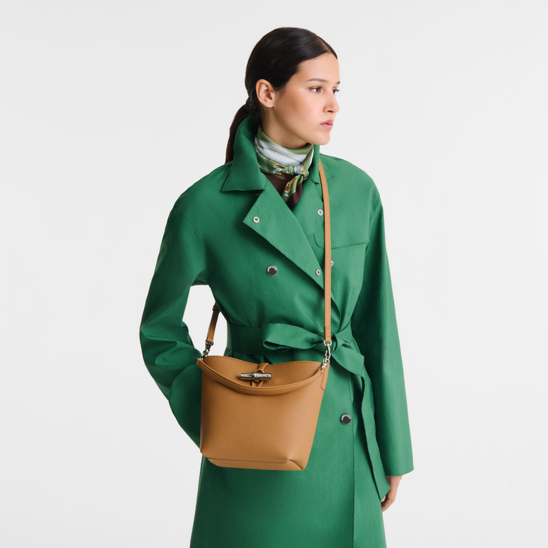 Longchamp Le Roseau Bucket bag Walnut - Leather outlook