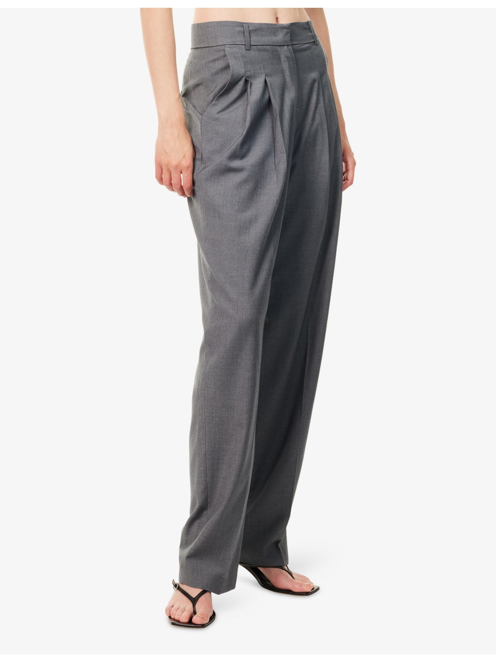 Gelso Pleated Woven-Twill Trousers - 3