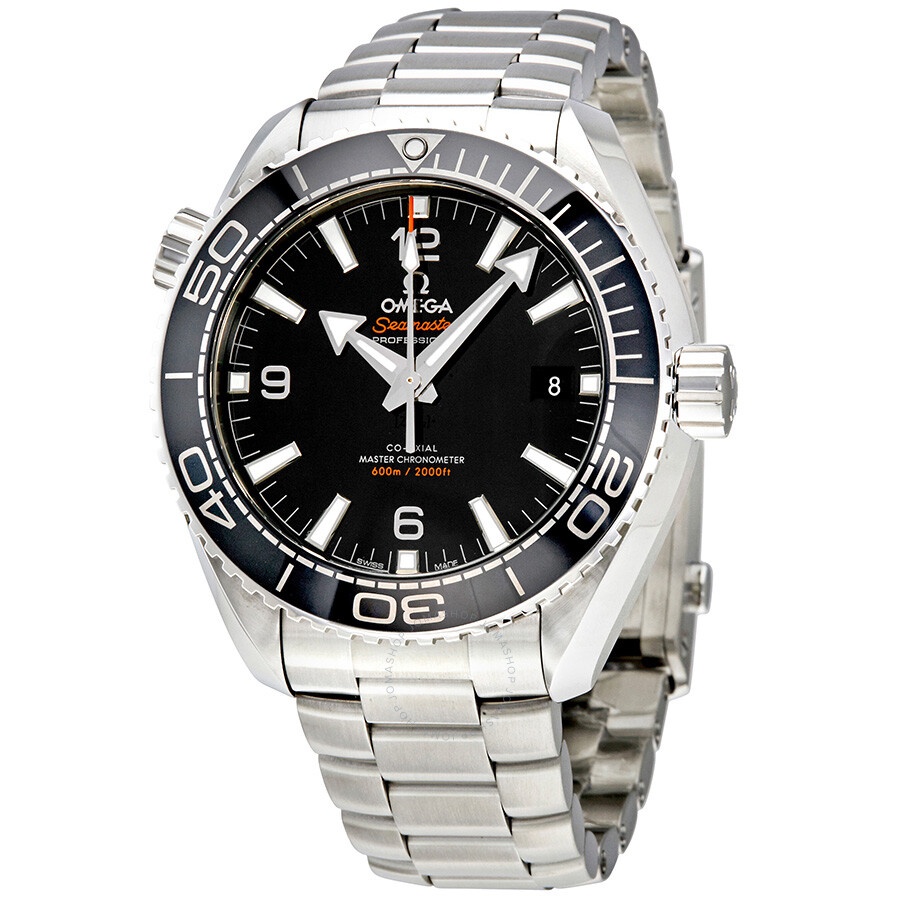 Pre-owned Omega Seamaster Planet Ocean Automatic Chronometer Black Dial Men's Watch 215.30.44.21.01. - 1