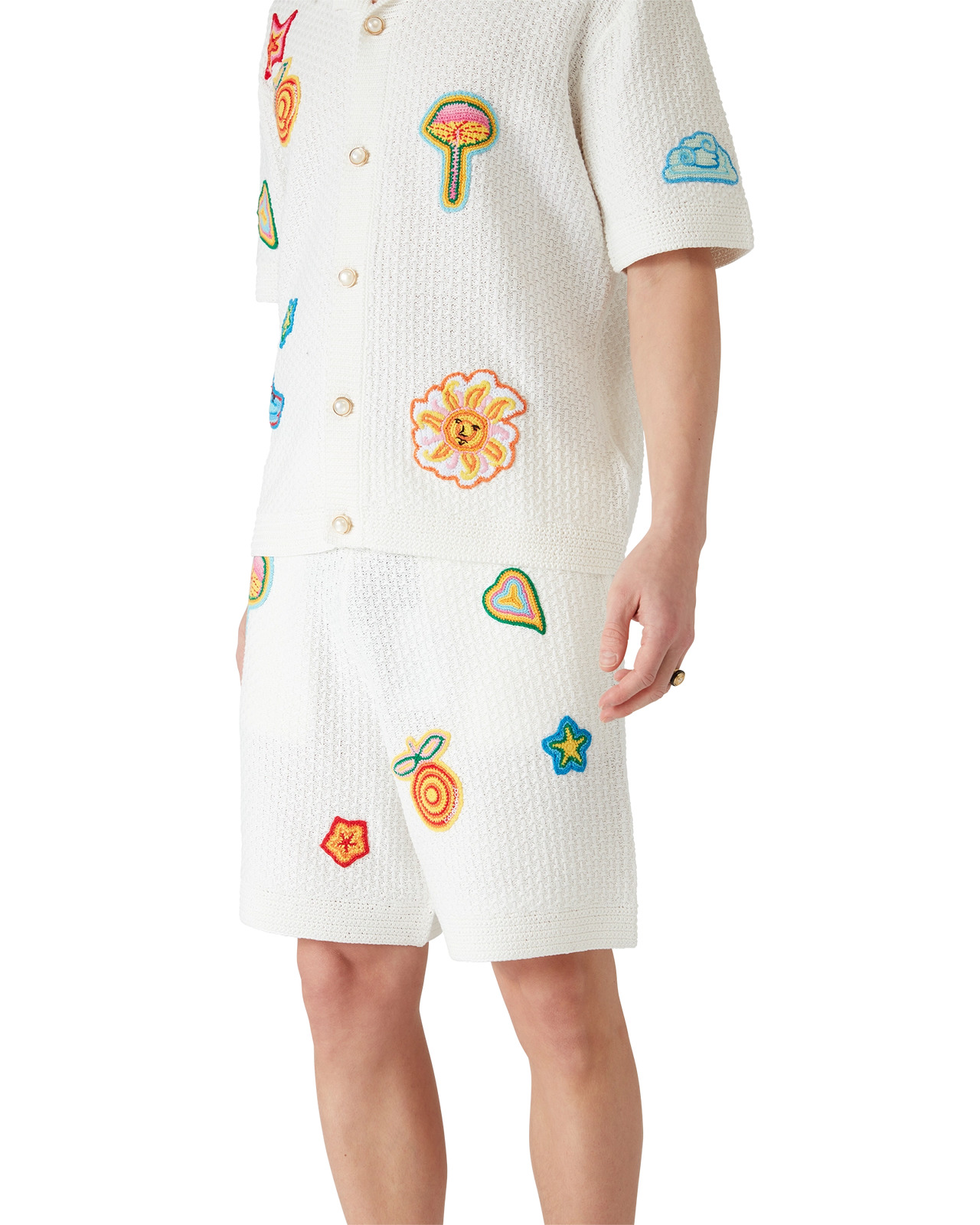 Crochet Motif Shorts | Casablanca Paris - 3