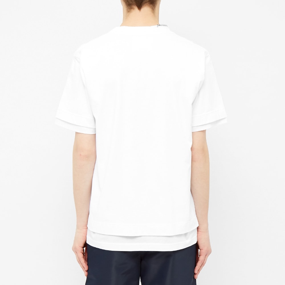 Sacai Zip Neck Tee - 4