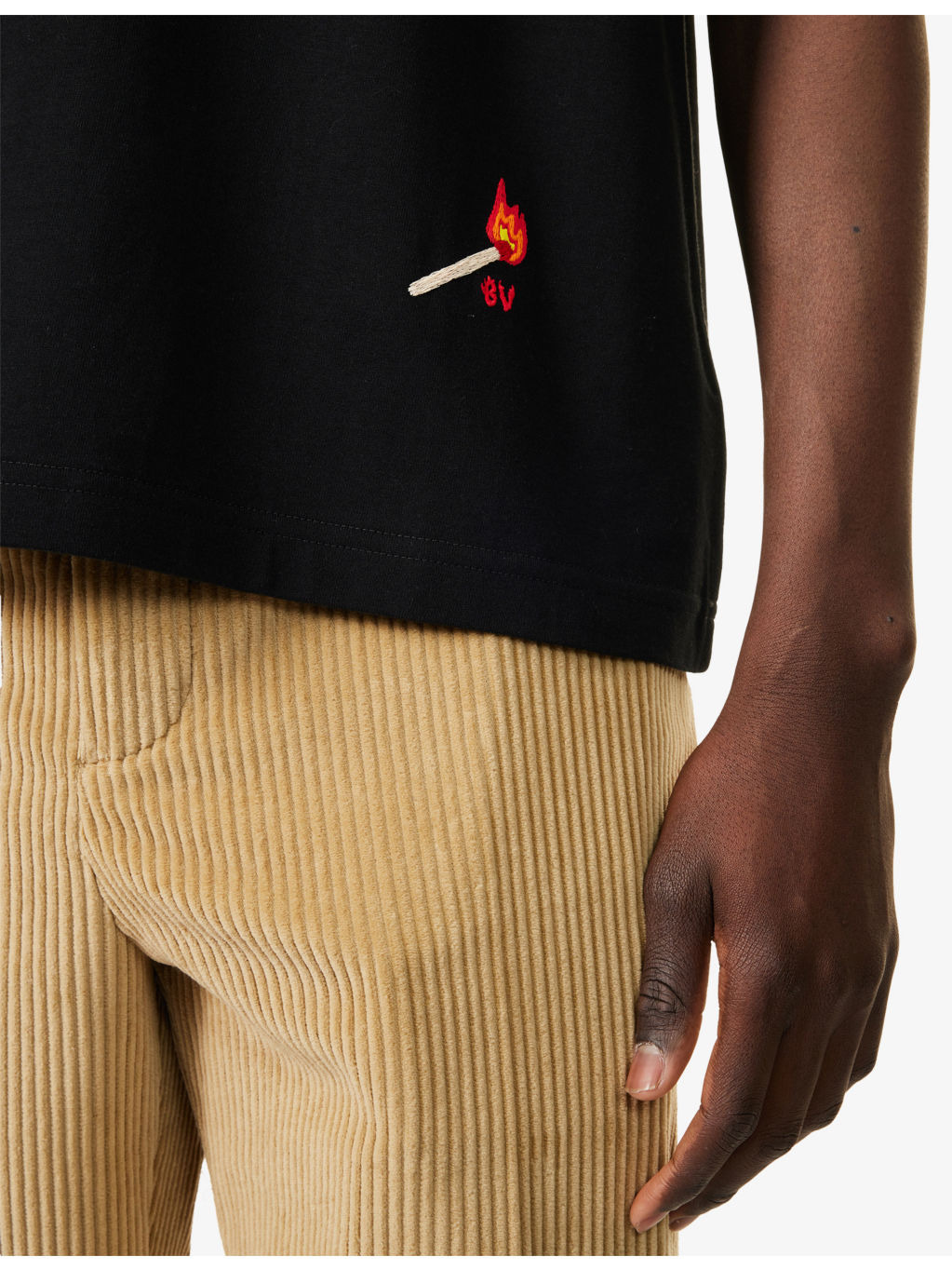 Embroidered Crew-Neck Cotton-Jersey T-Shirt - 5