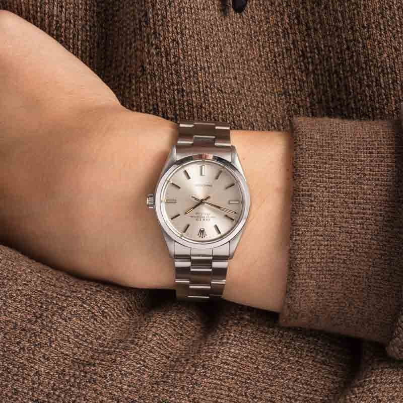 Pre-Owned Rolex Air-King 5500 Silver Dial - 5