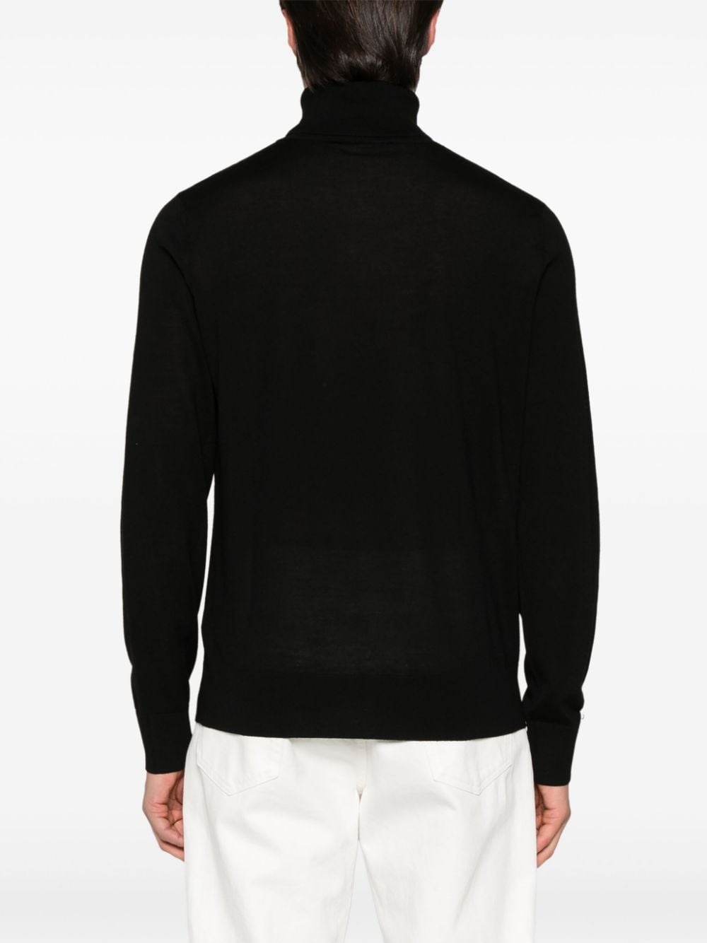 roll-neck virgin wool jumper - 4