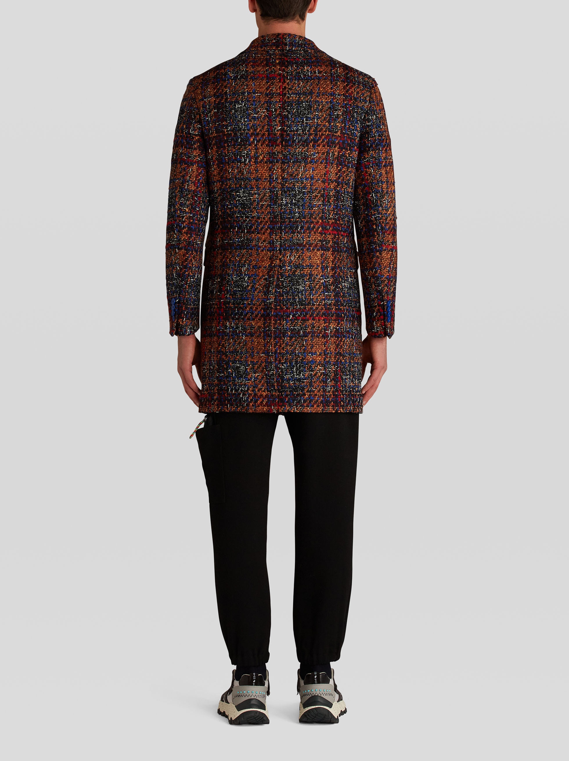 CHECK PATTERN COAT - 4