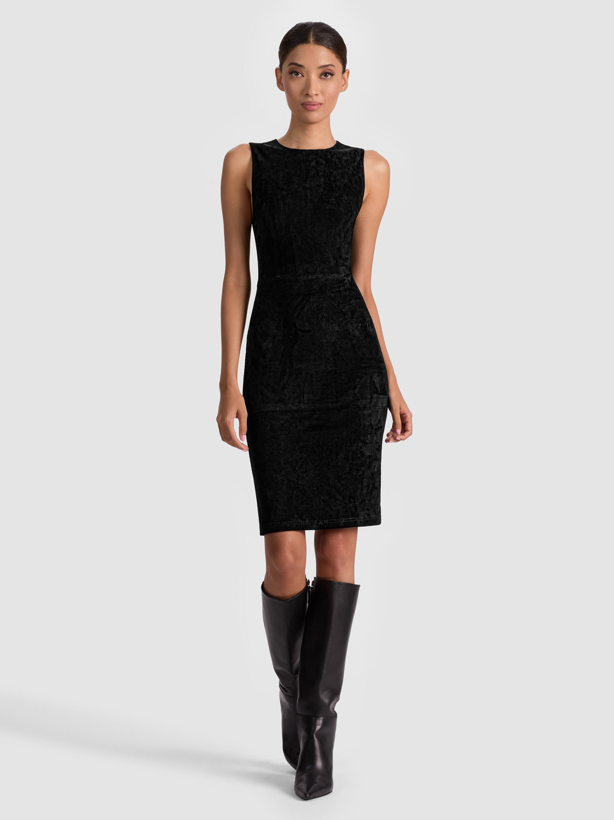 DELORA SUEDE MIDI DRESS - 2