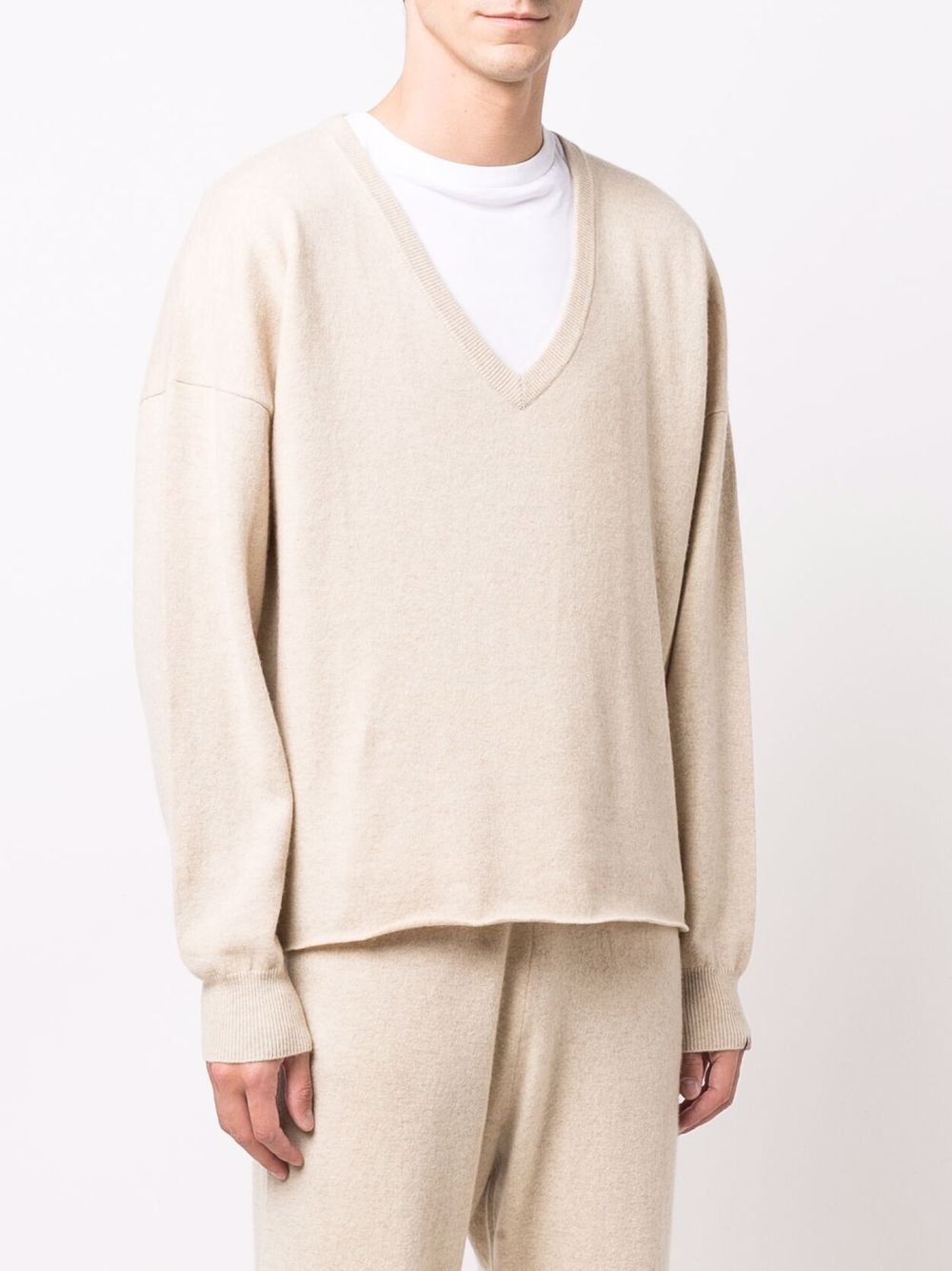 V-neck cashmere jumper - 4