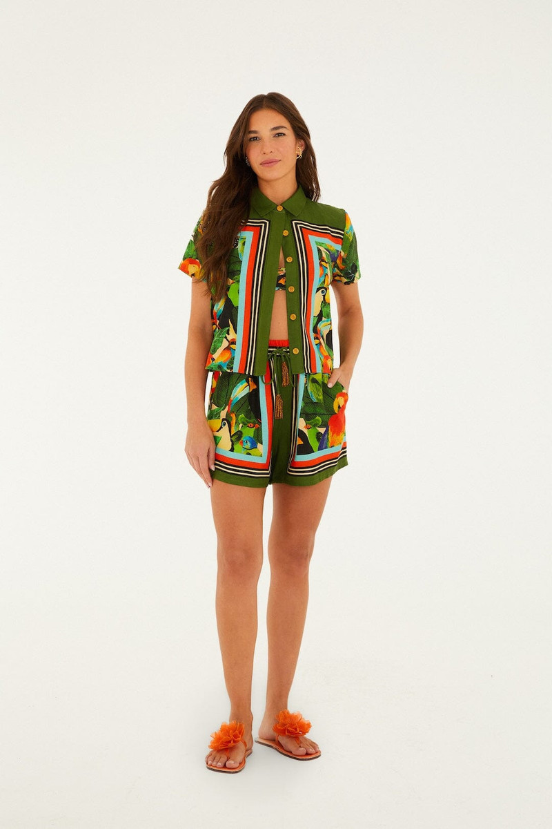 Bird Leaves Shorts 4