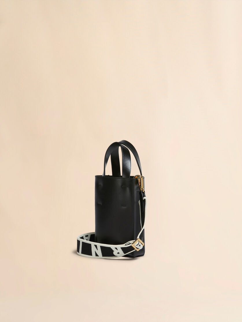 MUSEO NANO BAG IN BLACK LEATHER - 3