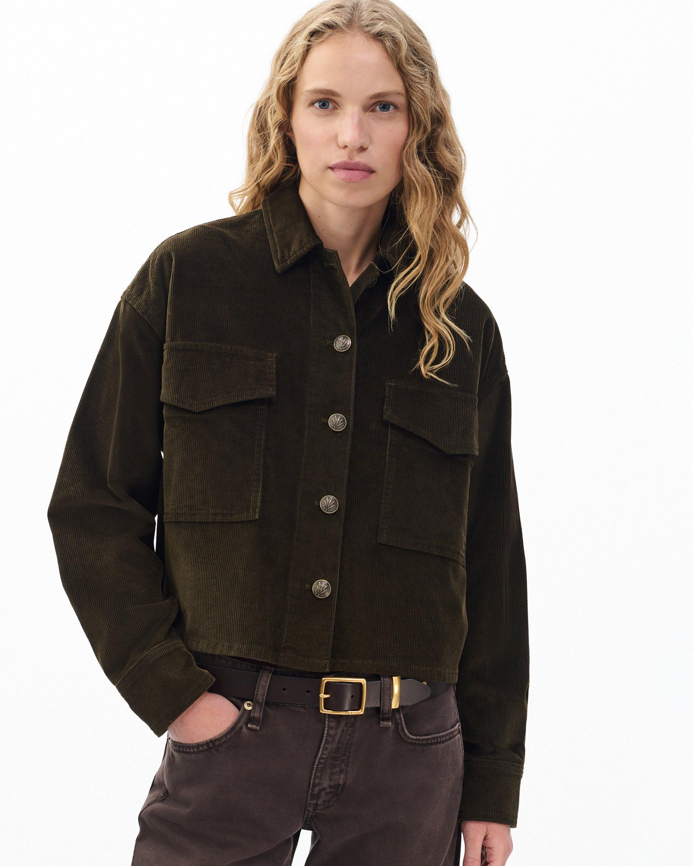 Jaiden Stretch Corduroy Shirt Jacket - 2