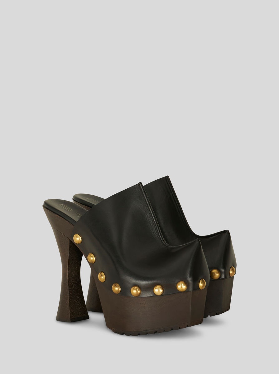 LEATHER CLOGS - 3
