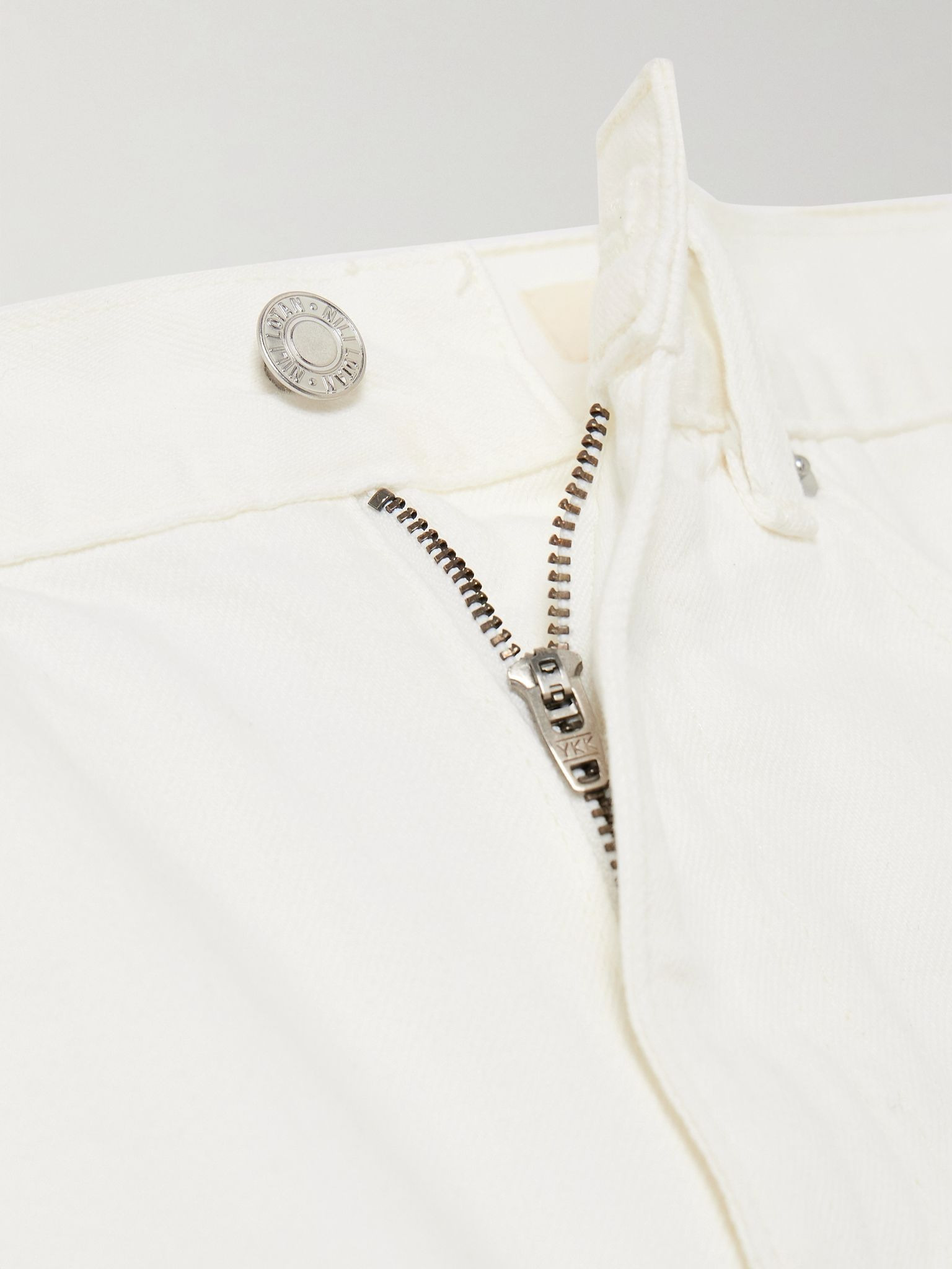 Russel frayed denim shorts Off-white - 5