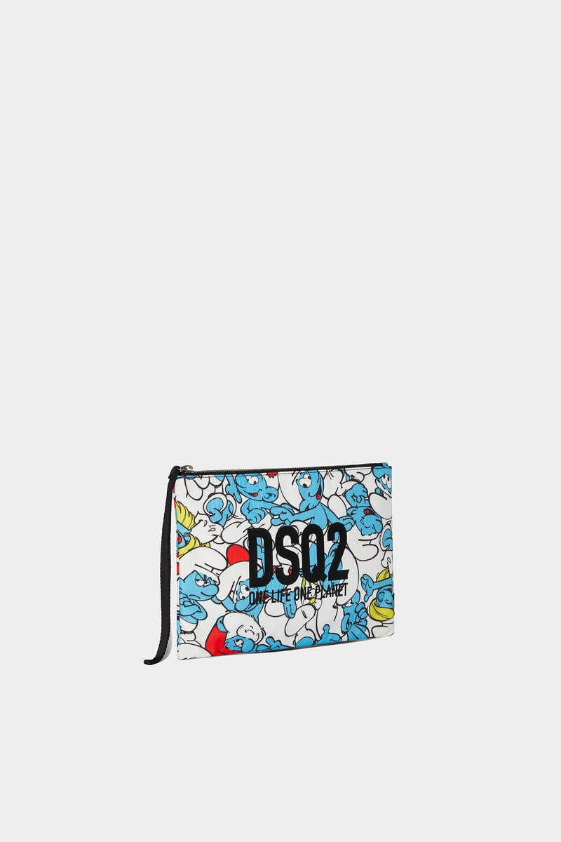 SMURFS CROWD ZIP POUCH 3