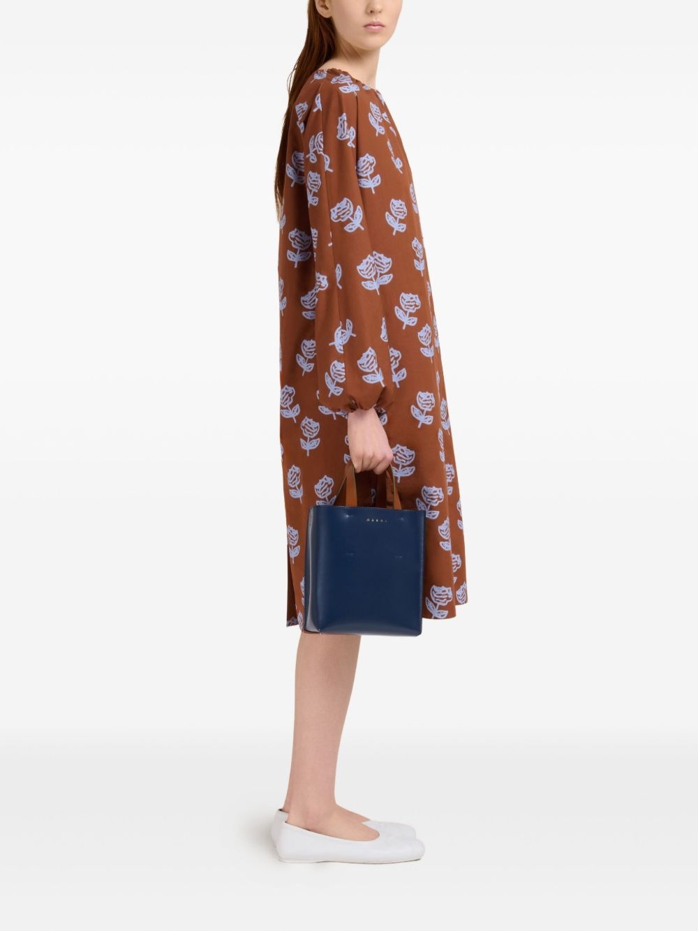 mini Museo two-tone structured tote bag - 2