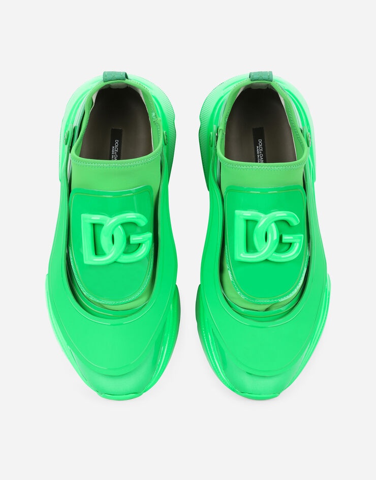 Mixed-material Day Master slip-on sneakers - 4
