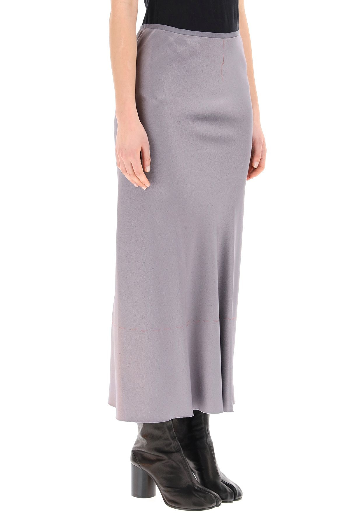 SATIN MIDI SKIRT - 3