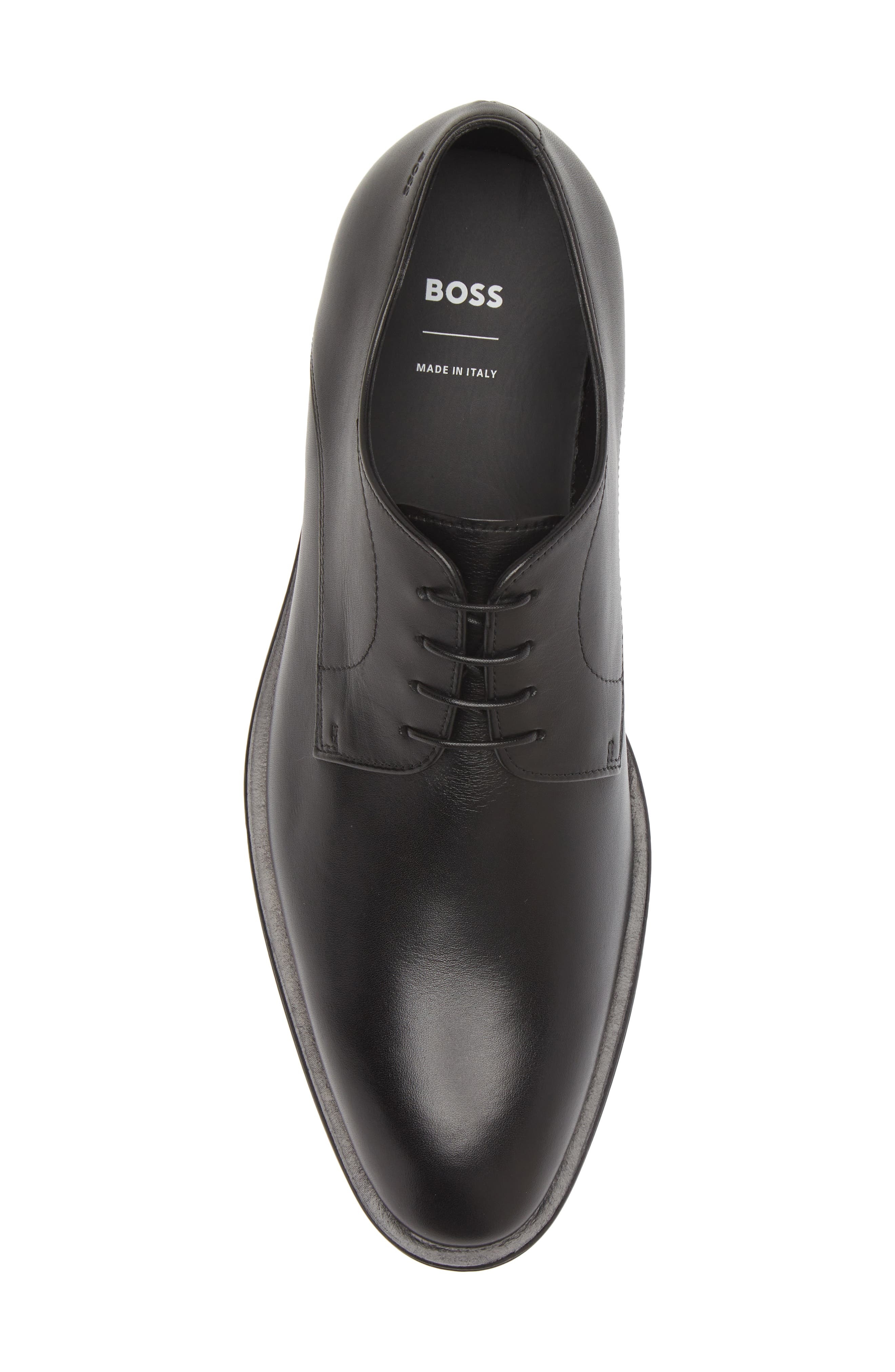 BOSS Derreck Plain Toe Derby in Black at Nordstrom - 5