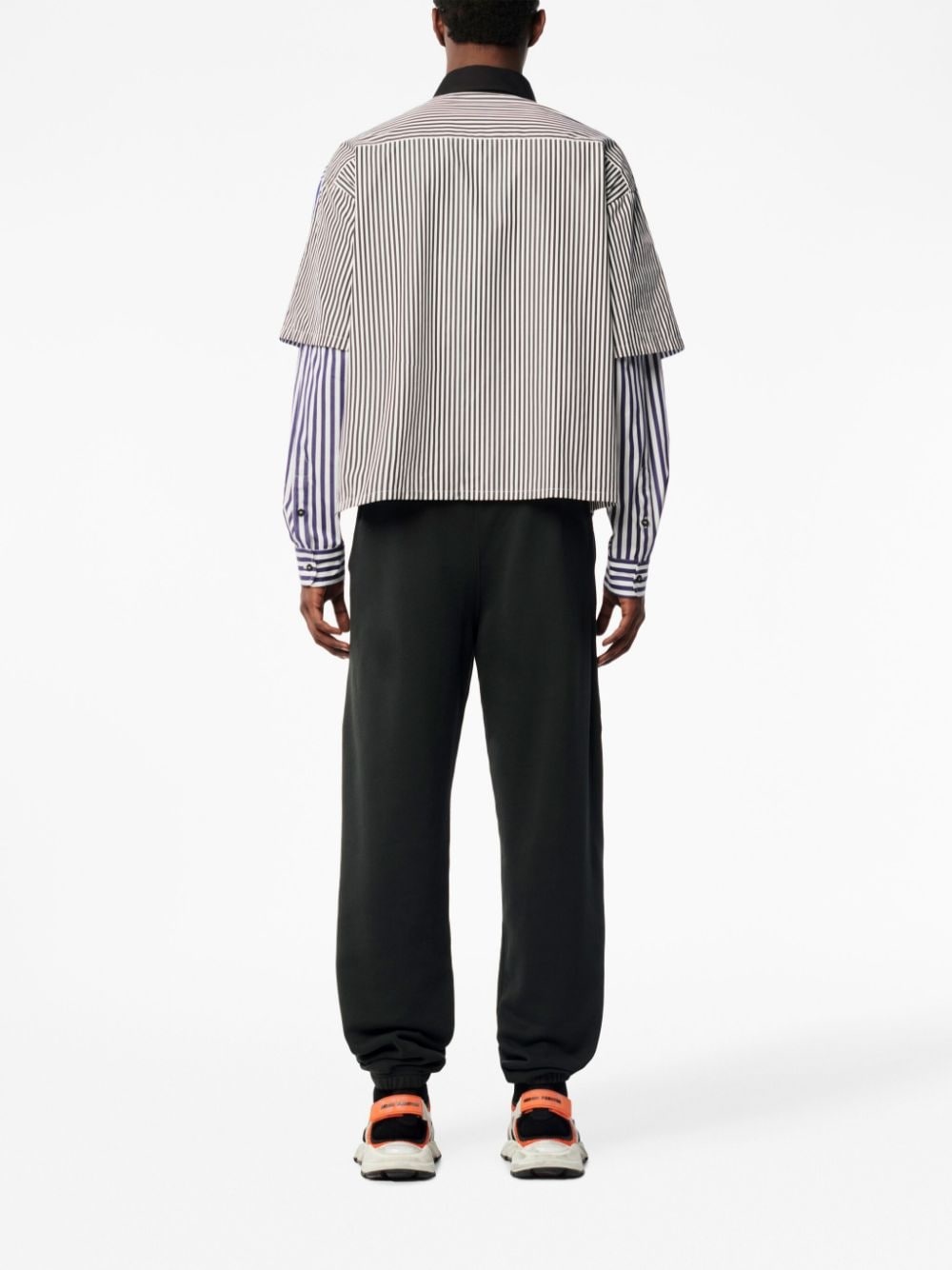 logo-print cotton track pants - 4