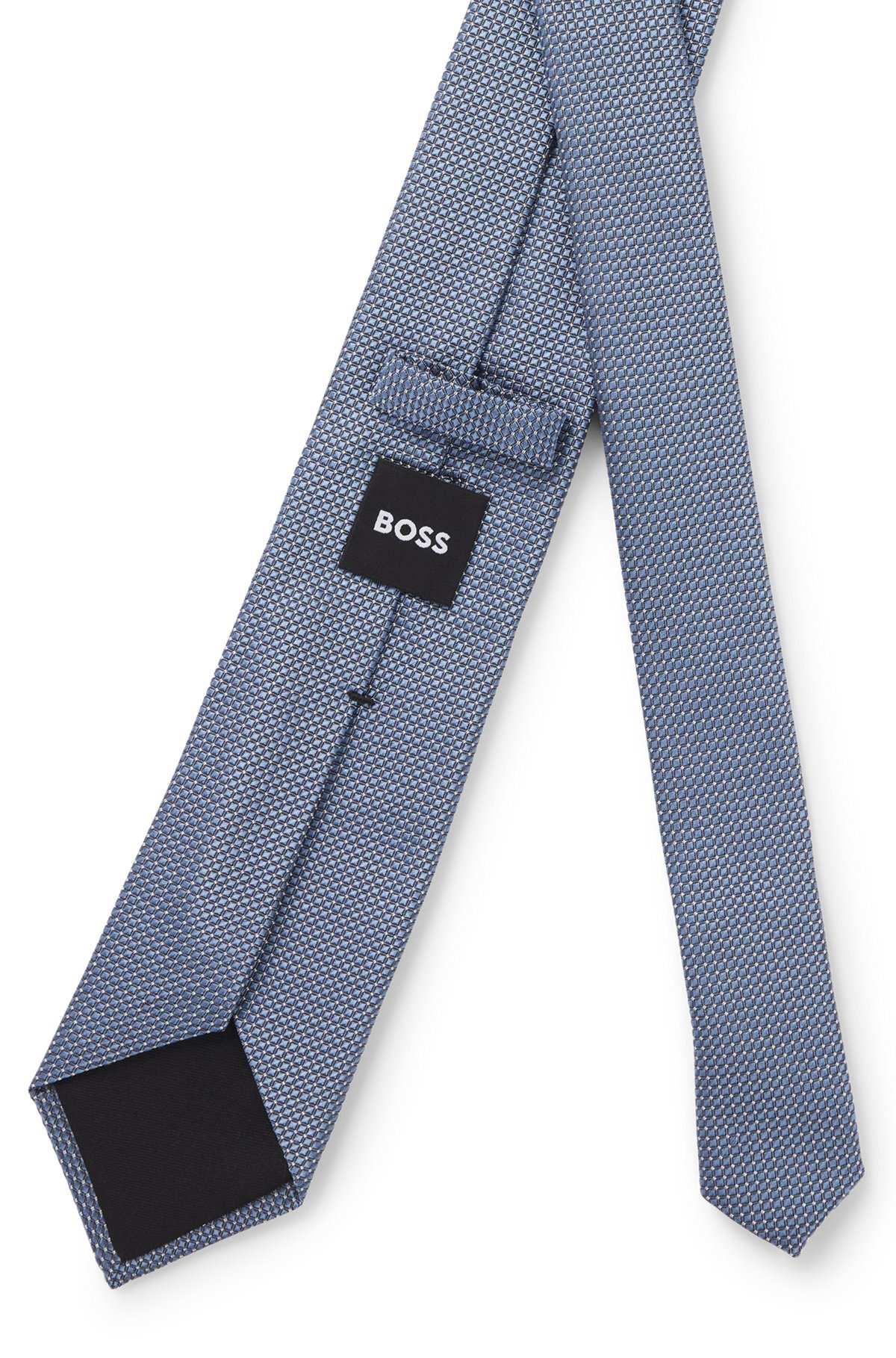 SILK-BLEND TIE WITH JACQUARD PATTERN - 5