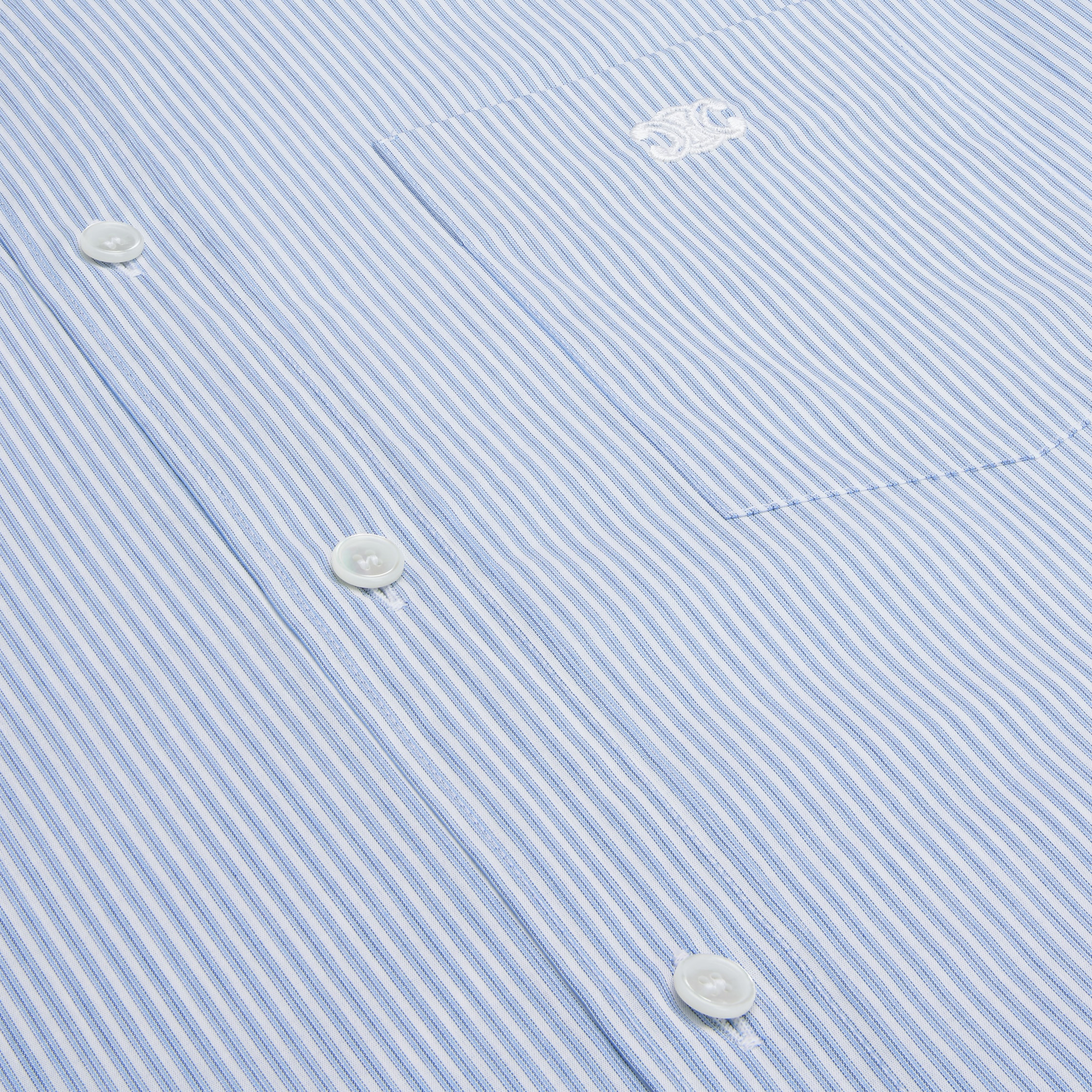 loose shirt in striped cotton - 4