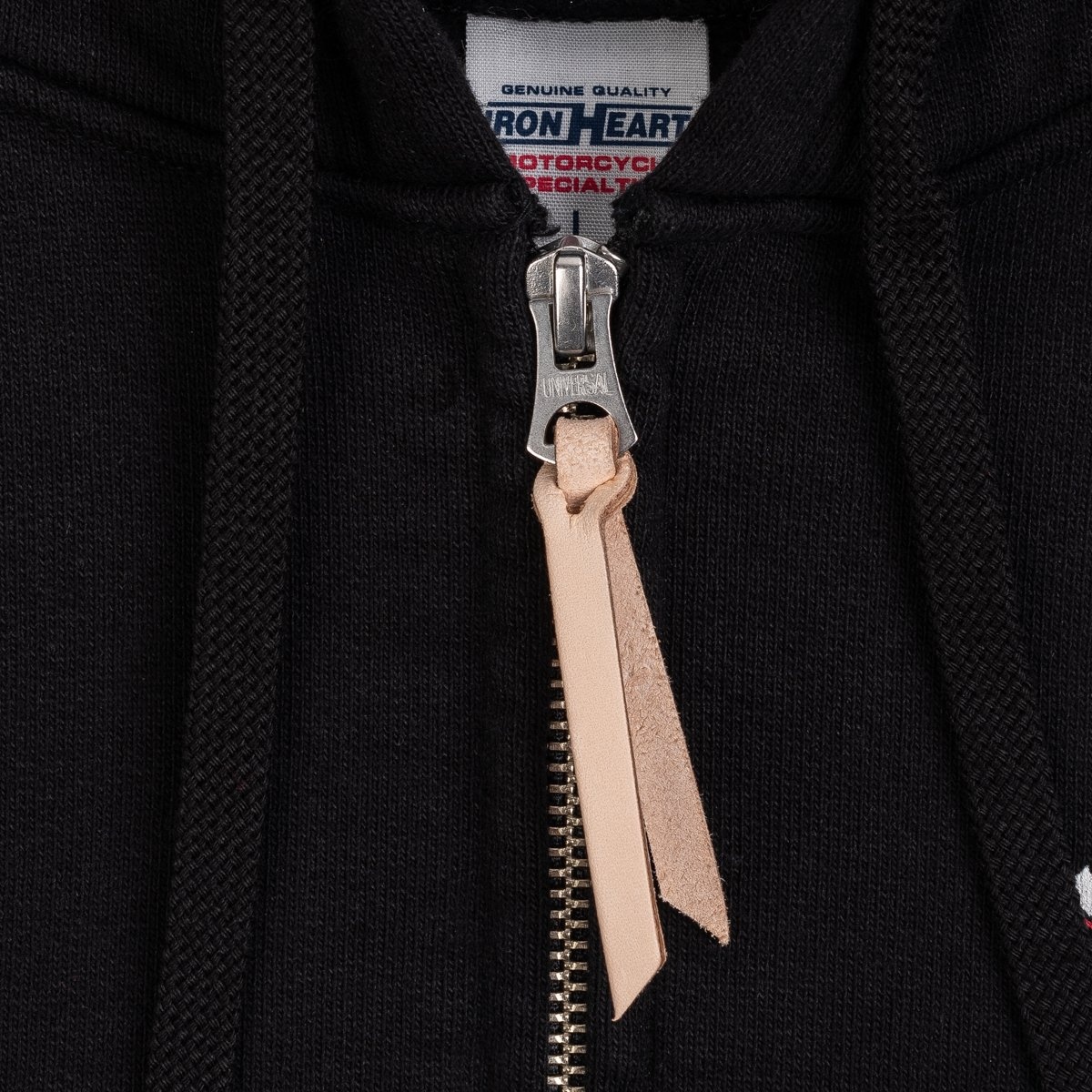 IHSW-66-BLK Printed 14oz Ultra Heavyweight Loopwheel Cotton Zippered Hoodie - Black - 10