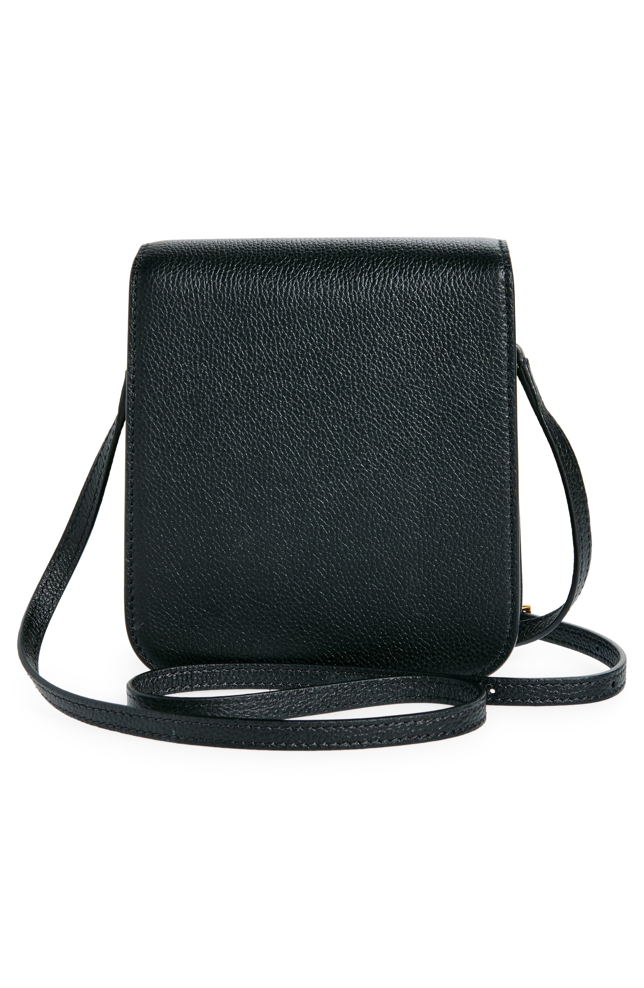 Mini Tara Grained Leather Crossbody Bag - 3