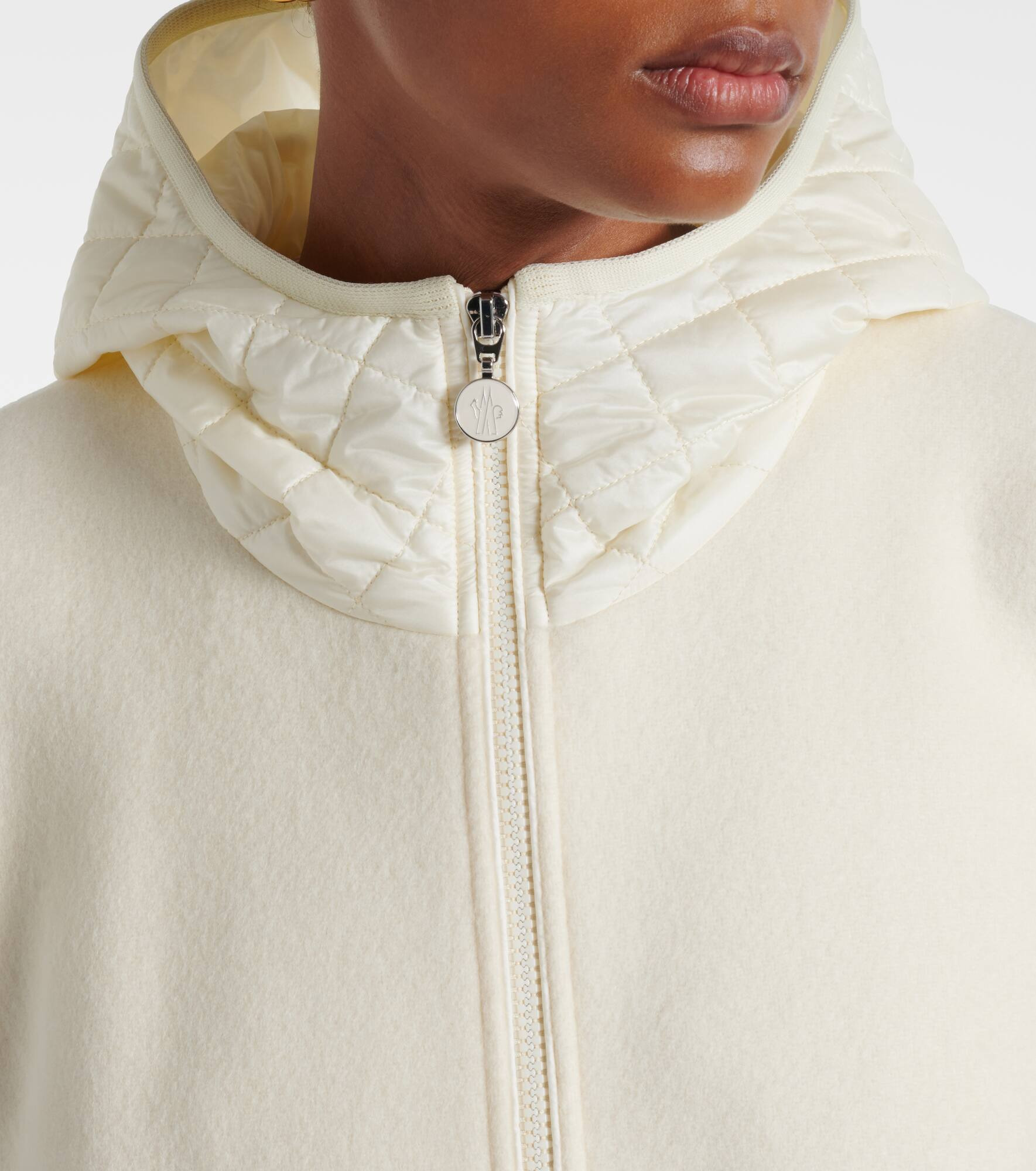Logo wool-blend jacket - 4