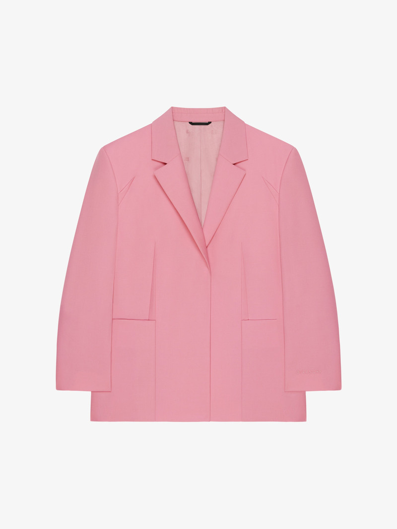 OVERSIZED DART JACKET IN WOOL AND MOHAIR 1