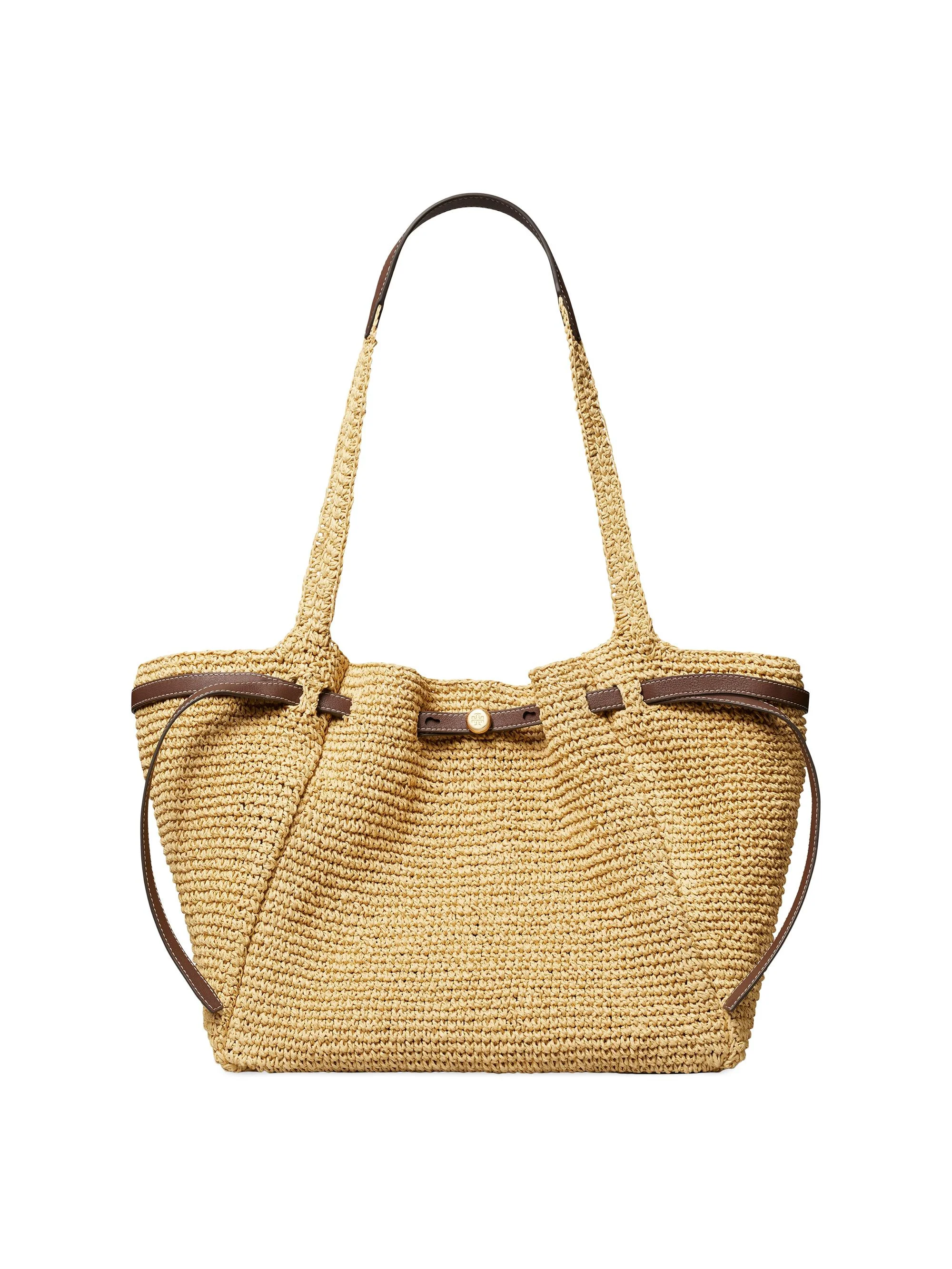 Women's Romy Woven Tote Bag - Natural - 1