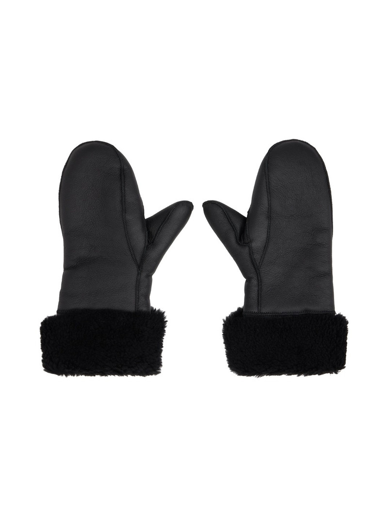 Black Curly Mittens 1