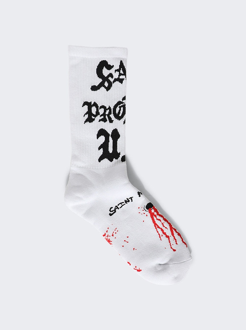 S N T Socks White 1