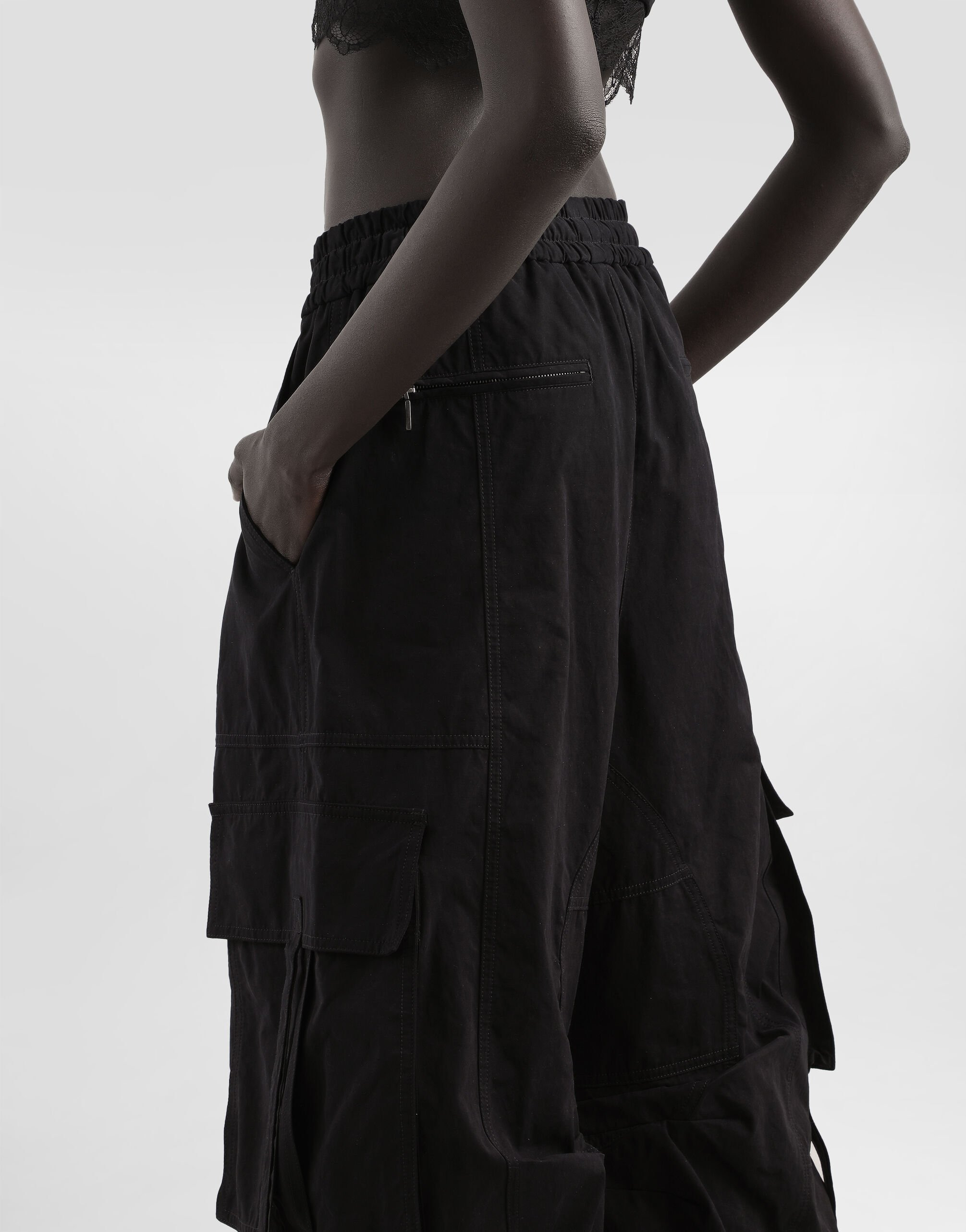 Waxed faille cargo pants - 5