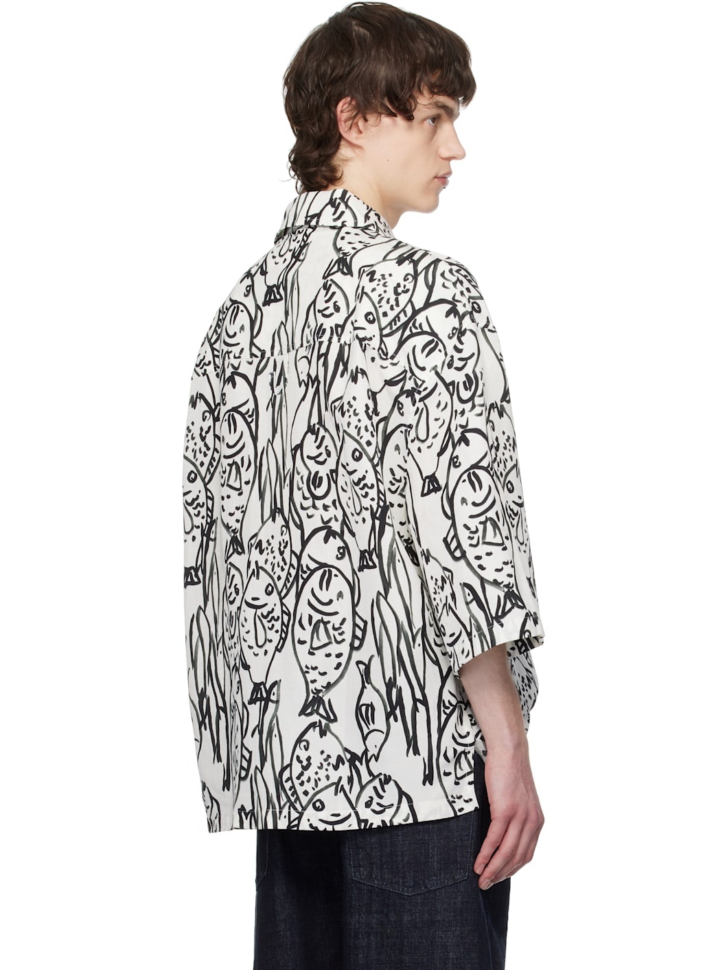 White & Black La Croisière 'The Aloe' Shirt - 3