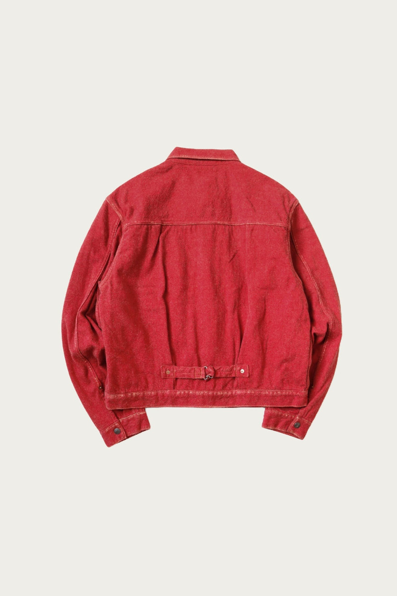 Kapital Twill Aging-Wool 1st JKT - Faded Red outlook